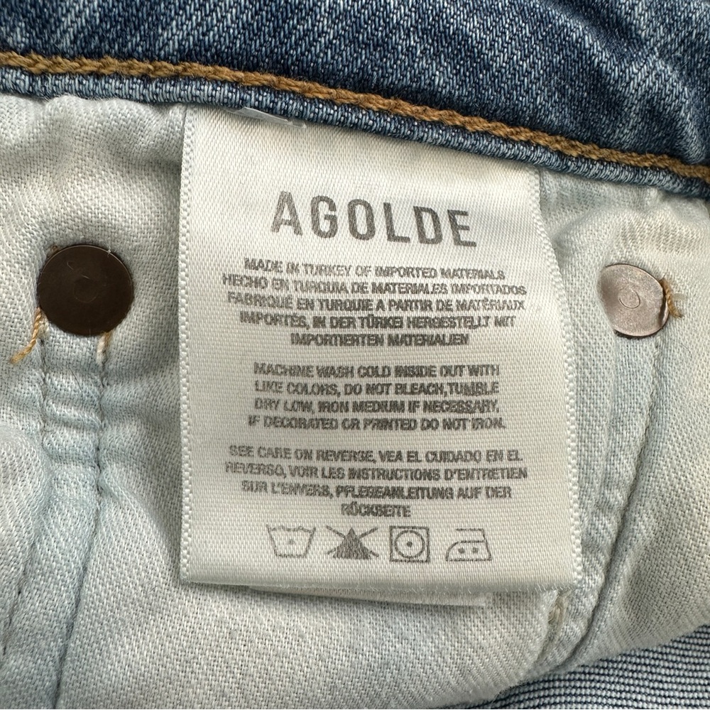 Agolde KYE High Rise Straight Leg  Jeans - Picture 8 of 10